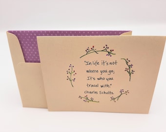 Friendship Anniversary Card – Charles Schultz Quote