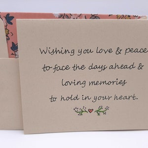 Sympathy Card, Bereavement Card, Condolence Card, Loss of Loved One, Sorry for Your Loss, Card for Comfort, Remembering Loved One