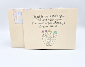 Good Friends Care - Friendship Blank Card