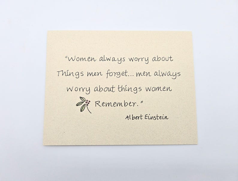 Albert Einstein Quote Card - Funny Birthday or Anniversary - Etsy