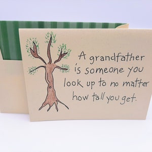 Grandfather Birthday - Love of Grandfather - Card from Grandson -Card from Granddaughter - Grandparent&#39;s Day