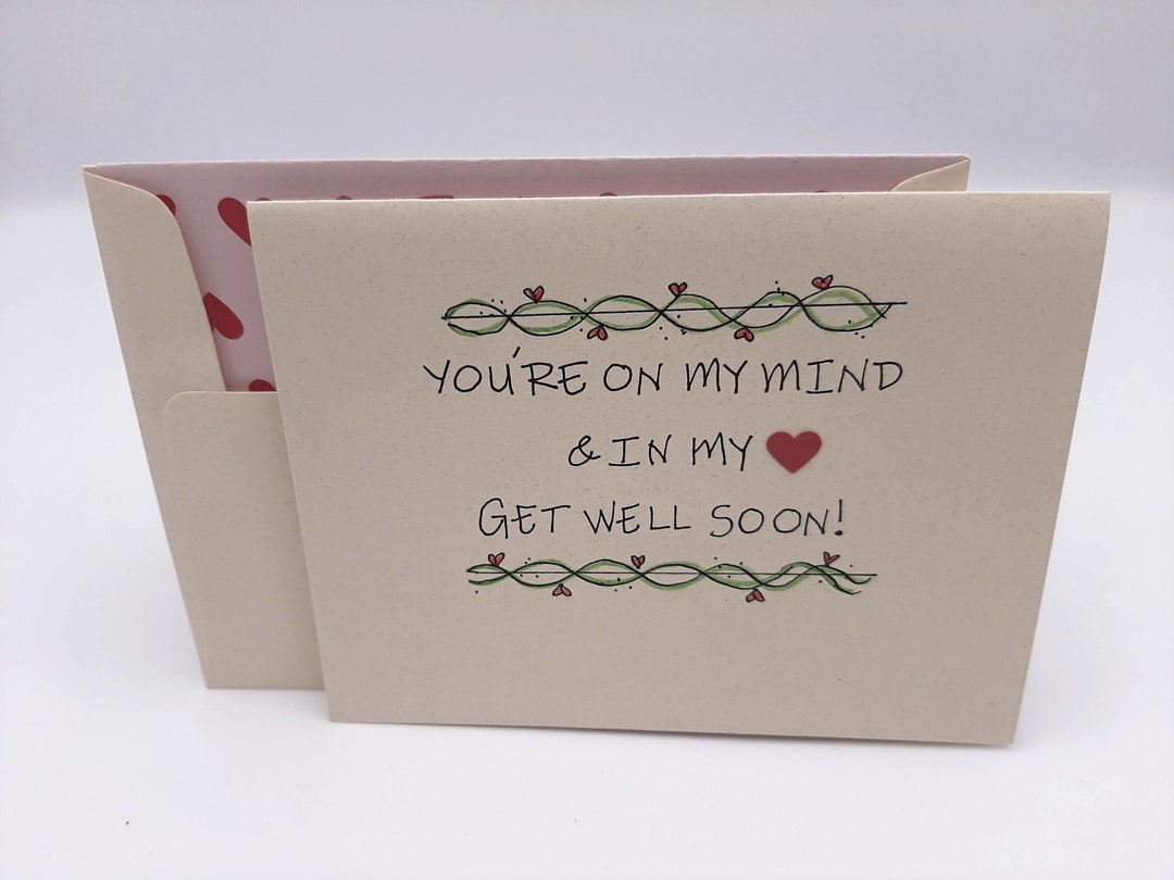 Get Well Soon Card – Thinking of You, Wellness Wishes - Etsy