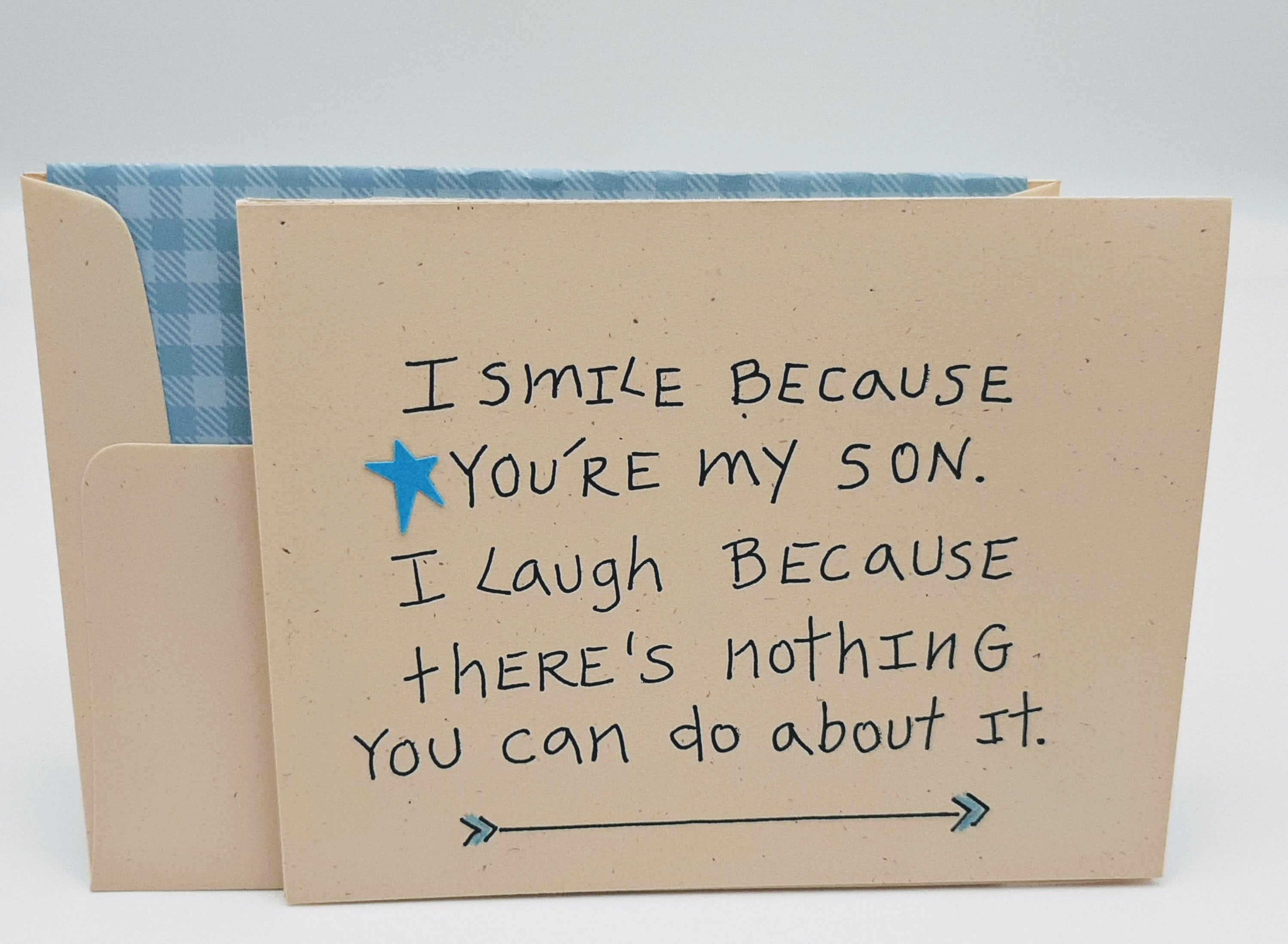 Card for Son, Son Birthday Card, Son Graduation Card, Son Card from Parents , Funny Son Card, Son Father's Day Card, Card from Dad & Mom