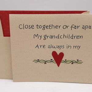 Grandchildren Card- Long Distance Grandchildren Card - Grandchildren Birthday Card - Long Distance Grandparent - Grandparent Card- Valentine