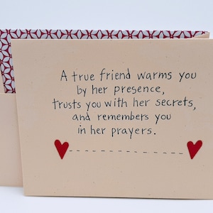 Friend Birthday, True Friend Birthday, Best Friend Birthday Card, Thinking of Friends, Praying Friends, Faith Card, Friend, Girlfriend Card