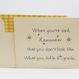 Birthday Card for Girlfriend - Funny Friendship Card - Funny Best Friend Card - Remembering 6th Grade