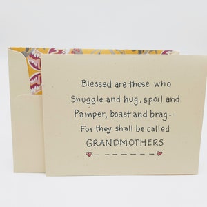 Grandmother Birthday Card - First Time Grandmother - Loving Grandmother Card - Long Distance Grandparents