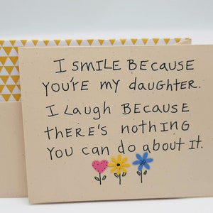 Daughter Birthday Card - Daughter Graduation Card - Love of Daughter -Mother to Daughter Card - Card from Dad - Mother&#39;s Day