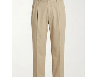 Vintage 1990s Size 38x28 Pleated Andrew Pant Chinos by Polo Ralph