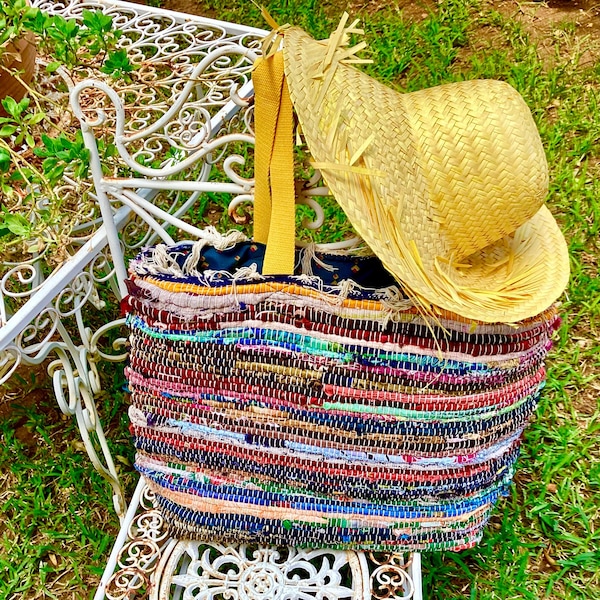 Upcycled Rag Rug - Etsy