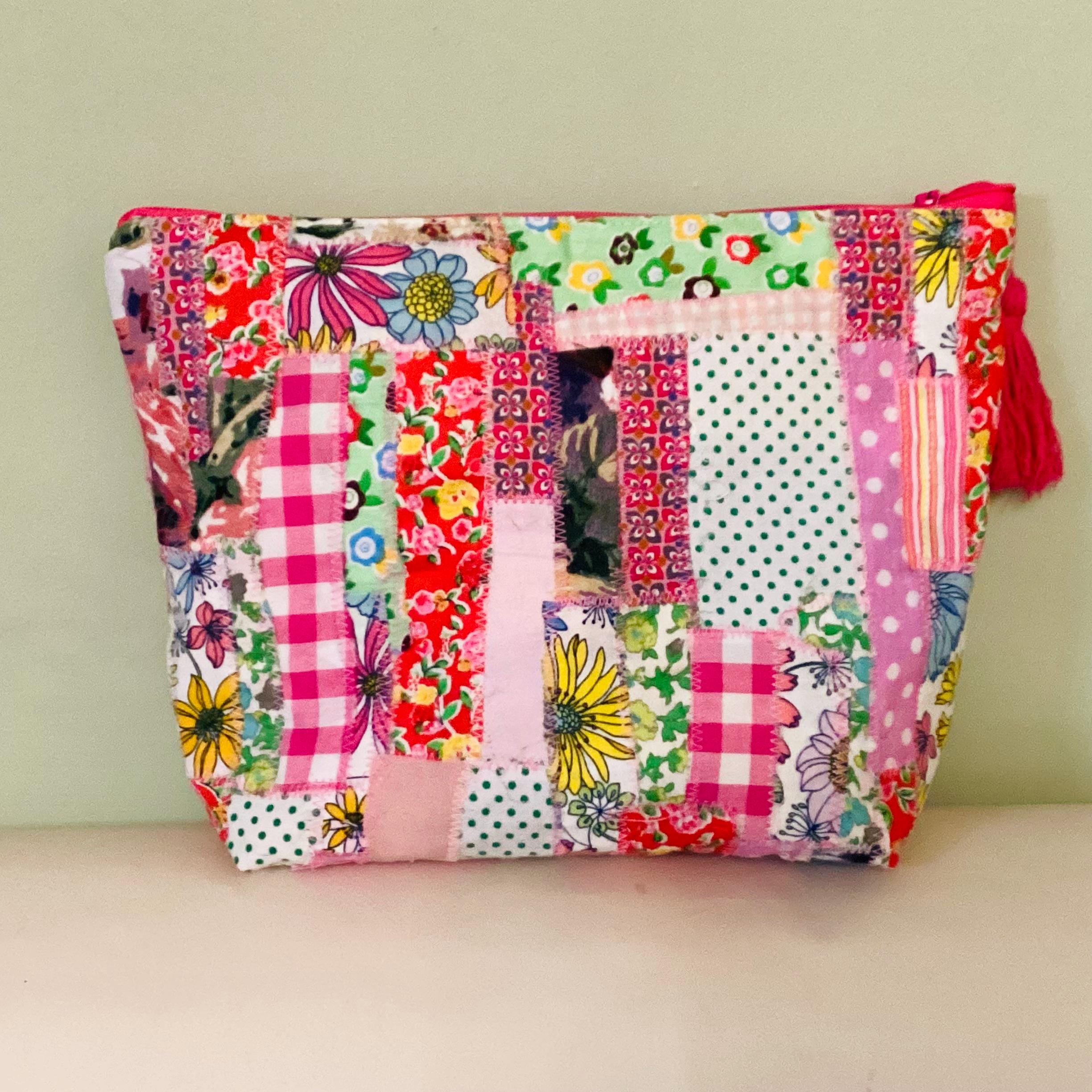 ボロパッチワークポーチ：職人が作る刺し子のゼロウェイスト