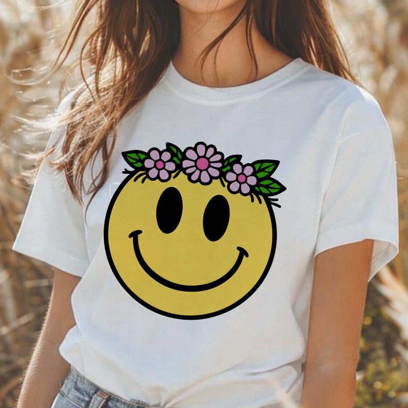 Boho Hippie SVG Bundle Retro Smiley Flower Rainbow Sun Groovy Designs ...