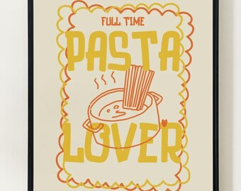 Retro Pasta Wandbild | Wohndekor