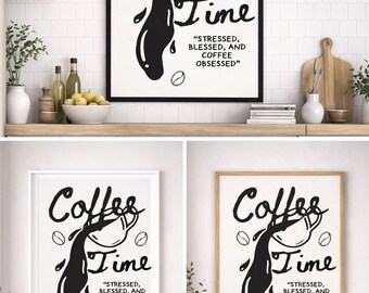 Coffee Lover Print | Coffee Wall Art Home Decor