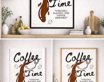 Coffee Lover Print | Coffee Wall Art Home Decor