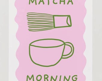 Matcha-Liebhaber-Druck | Küche Wand Kunst Home Decor