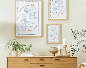 Beach Vibes Wandbild | Wohndekor