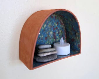 Ceramic Curio Shelf, Altar, Shrine