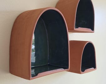 Ceramic Curio Shelf, shrine, altar