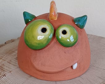 Love Monster, terracotta sculpture