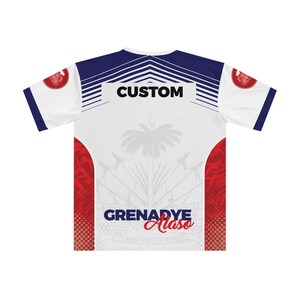Haiti Jersey T-Shirt |Haitian Flag Colors Shirt| sportwear Shirt | Worldcup 2026 | White |Diaspora Streetwear| Unisex Gift| Chicature image 3