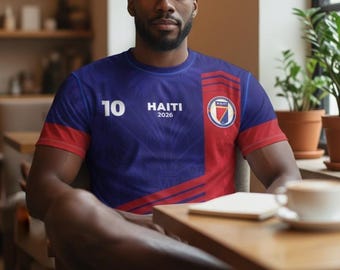 Komplet koszulek reprezentacji Haiti w piłce nożnej | Niebieski | Zestaw w kolorze flagi