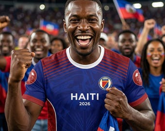 Haiti Jersey T-Shirt | sportwear Shirt | Worldcup 2026 | blue jersey | Chicature