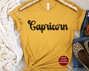 Capricorn Zodiac Sign Shirt Capricorn Shirt Gift for Capricorn Birthday Birthday Gift Capricorn Tee Shirt Capricorn Birthday Gift Cute Gift