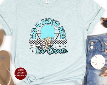 Ice Cream Cone shirt, Ice cream lover t-shirt, Ice cream cone tee shirt, Ice cream shirt, gift for dairy fan, ice cream fanatic, ice cream