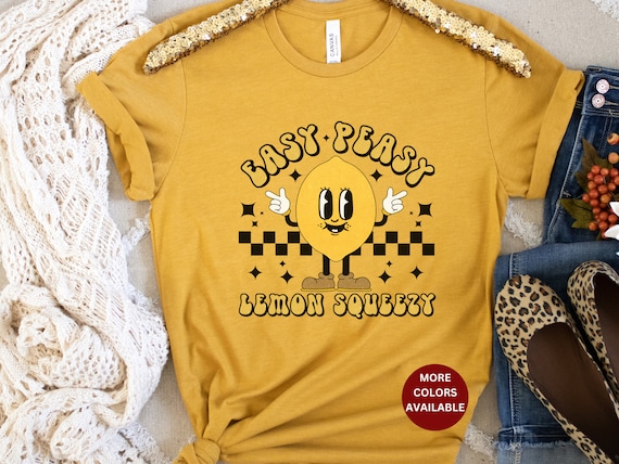Easy Peasy Lemon Squeezy Shirt, Summer Lemon Shirt, Cute Lemon Summer Tshirt, Cute Lemon Shirt, First Grade Teacher Shirt Gift, Lemon Tee
