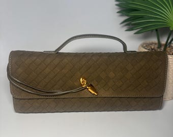 Suede shoulder bag