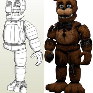 Withered Freddy Wearable Cosplay-filmversion – Digitala Pepakura-skummallar
