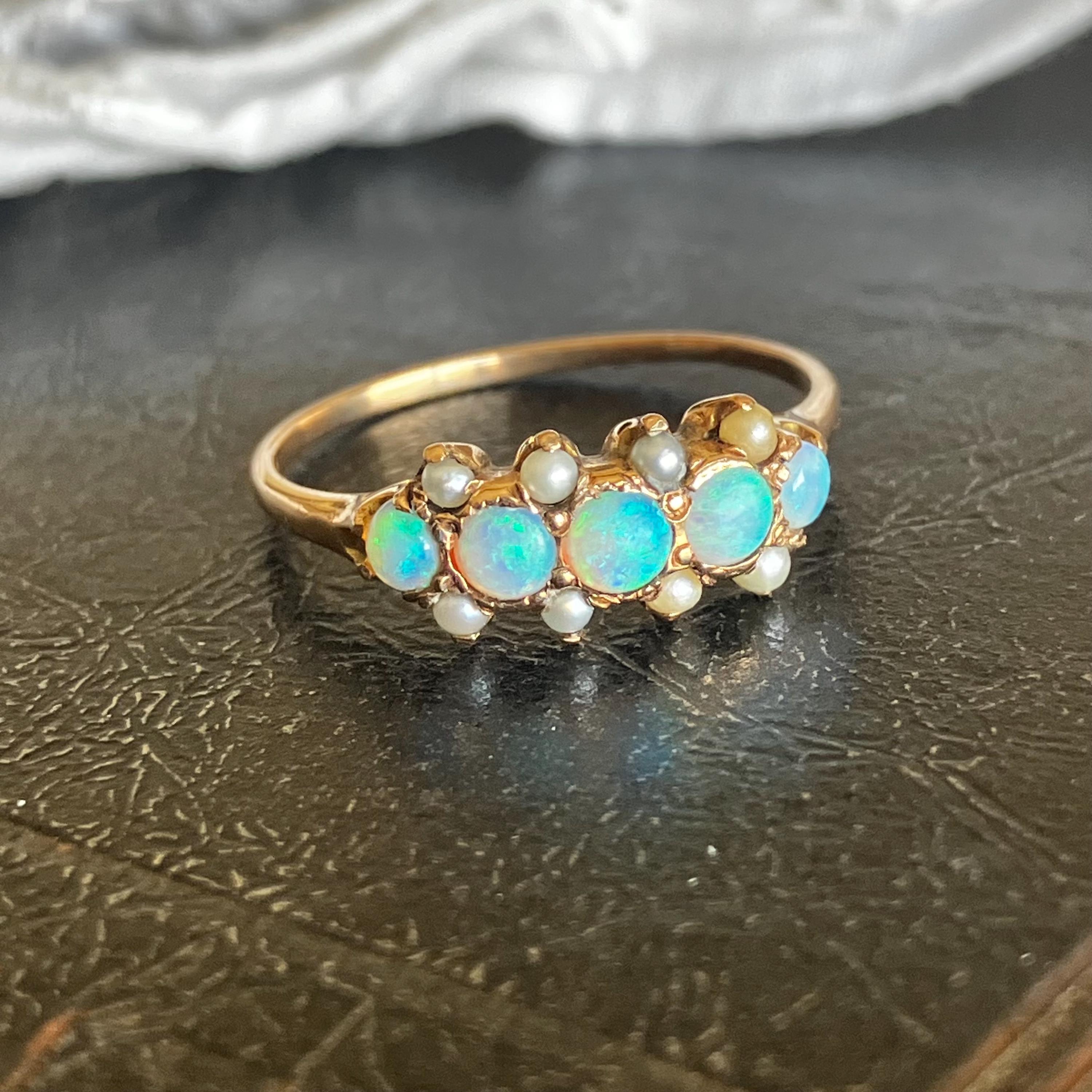 Antique Opal Ring - Etsy Hong Kong