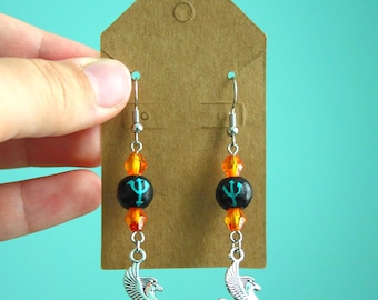 Percy Jackson Camp Half-Blood Earrings-Percy's First Camp Year Bead Earrings ****Not an official PJO product****