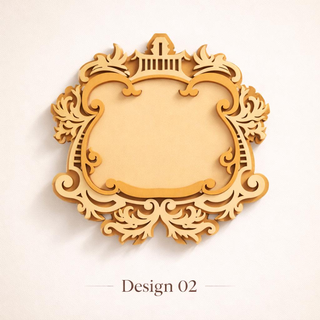 Photo Frame Cut File Photo Frame Laser Cut Files 4 Designs Bundle | Decorative Picture Frame ...