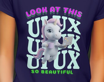 Magical UI UX Unicorn PNG - Frontend Designer Graphic - Digital Download