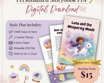Personalized Kids Story Book | Custom Bunny Adventure (Digital Download)