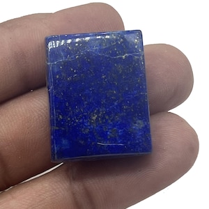 Natuurlijke blauwe lapis lazuli gladde rechthoekige vorm losse edelsteen cabochons cabines 21 x 27 mm