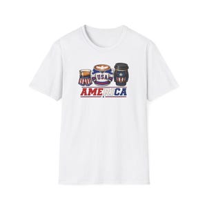 Coffee Lover Shirt | Patriotic Inspired Tee | Rocky IV Miracle Captain America | Graphic T-Shirt | Gift for Coffee Lovers image 2