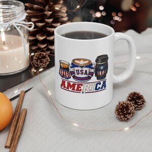 Coffee Lover Mug | Patriotic Movie Inspired | Rocky IV Miracle Captain America | Gift for Coffee Lovers | Morning Coffee Cup imagem 4