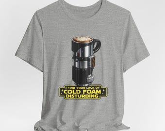 Camiseta Softstyle para Amantes de Café | Camiseta Inspirada em Darth Vader de Star Wars | Frase Divertida sobre Café | Camiseta Estampada | Presente para Amantes de Café