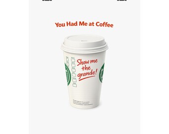 Coffee Wall Art Print | Jerry Maguire Inspired | Funny Coffee Quote | Movie Parody Poster | Gift for Coffee Lovers | Kitchen Bar Decor