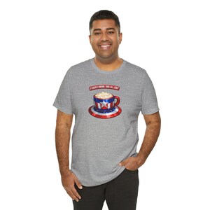 Coffee Lover Softstyle Shirt | Captain America Inspired Tee | Funny Coffee Quote | Graphic T-Shirt | Gift for Coffee Avengers Lovers image 4