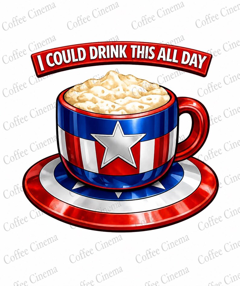 Coffee Lover Softstyle Shirt | Captain America Inspired Tee | Funny Coffee Quote | Graphic T-Shirt | Gift for Coffee Avengers Lovers image 2