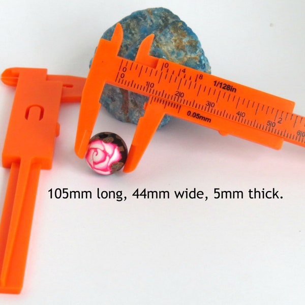 Caliper/ Bead Measuring Tool/ Vernier Caliper/ Tools for beads/ Bright Orange Caliper Tools