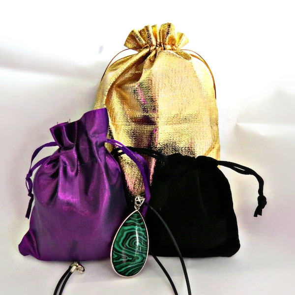 Black Velvet bags/ Purple cloth bags/ Large gold organza bags/ Pouches/ Velvet drawstring bags/ Purple pouches bags/ Cute gift bags