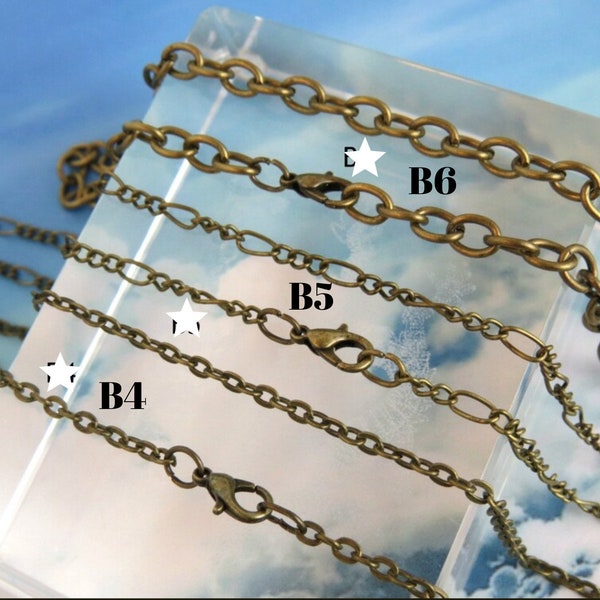 7'' to 36'' long/ Antique bronze color chain/ Extra long chain/ Chain for pendant/ Necklace chain/ Bronze chains/ Lead free and nickel free