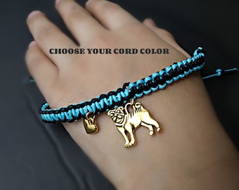 Dog with heart bracelet/ Dog bracelet/ friendship bracelet/ heart bracelet/ Animal charm bracelet/ dog heart bracelet/ dog mom bracelet