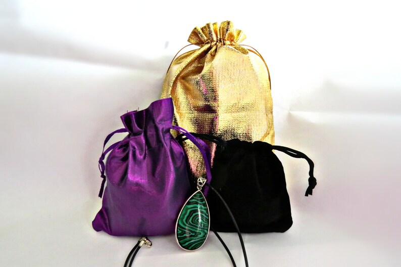 Black Velvet bags/ Purple cloth bags/ Large gold organza bags/ image 1