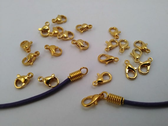 10//50//100 Lobster Claw Clasps 12 mm// Nickel Free Jewelry Making Metal Clasp